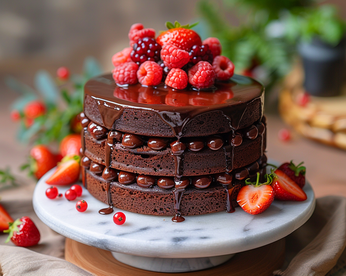 Chocolate Ganache Cake