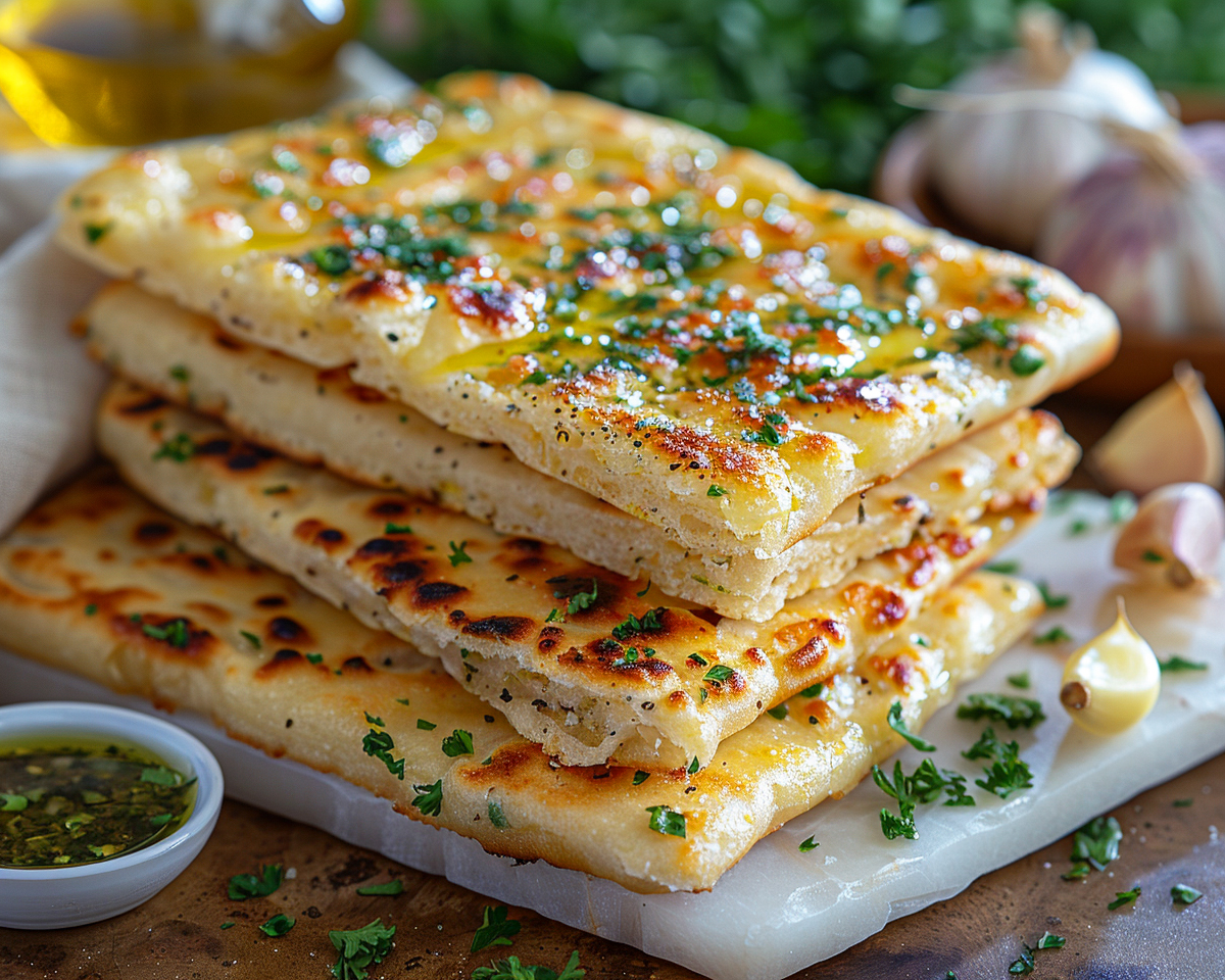 Garlic Herb Flatbreads