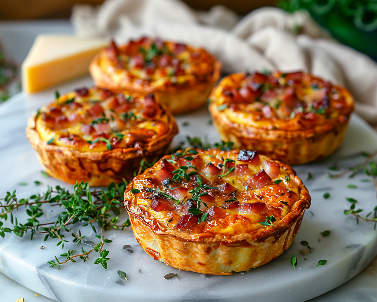 Ham and Swiss Quiche