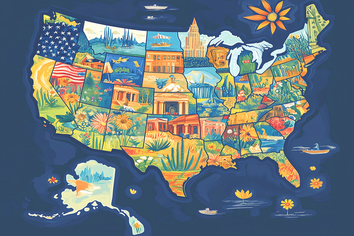 USA Map Large